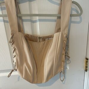 Beige corset top